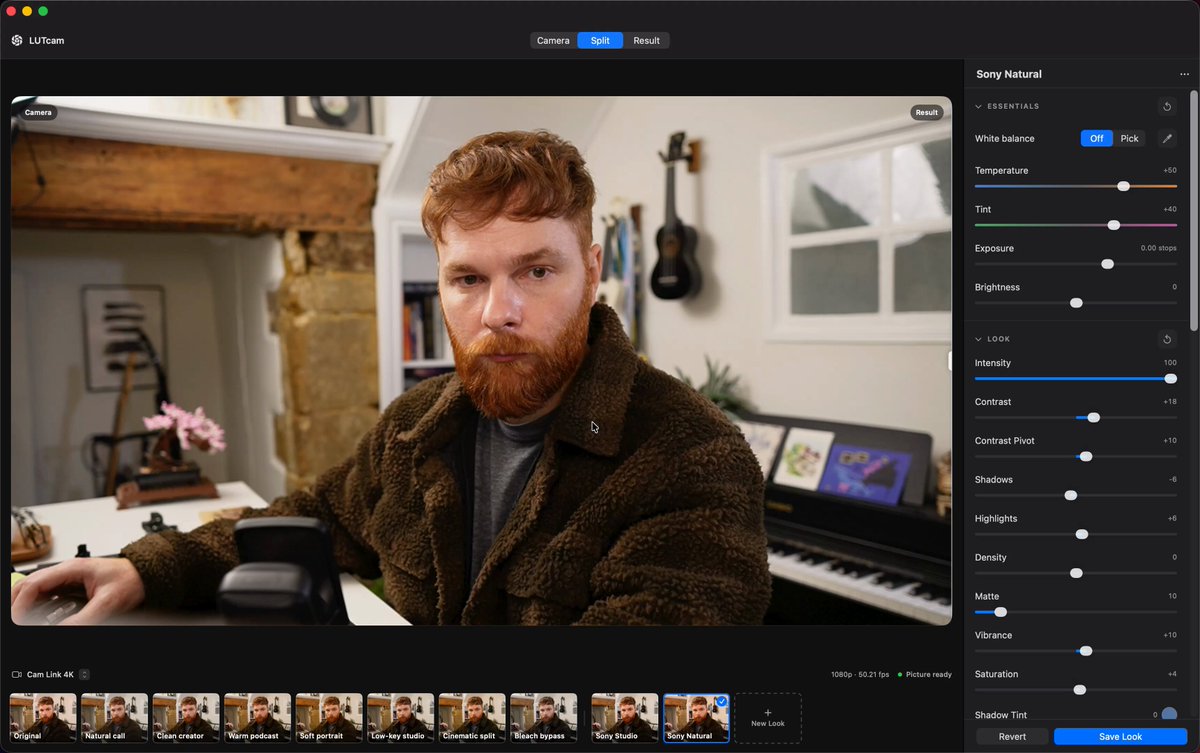 LUTcam demo preview